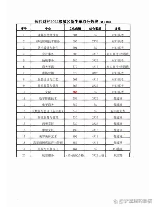 长沙财经学校录取分数线(长沙市财经学校录取)