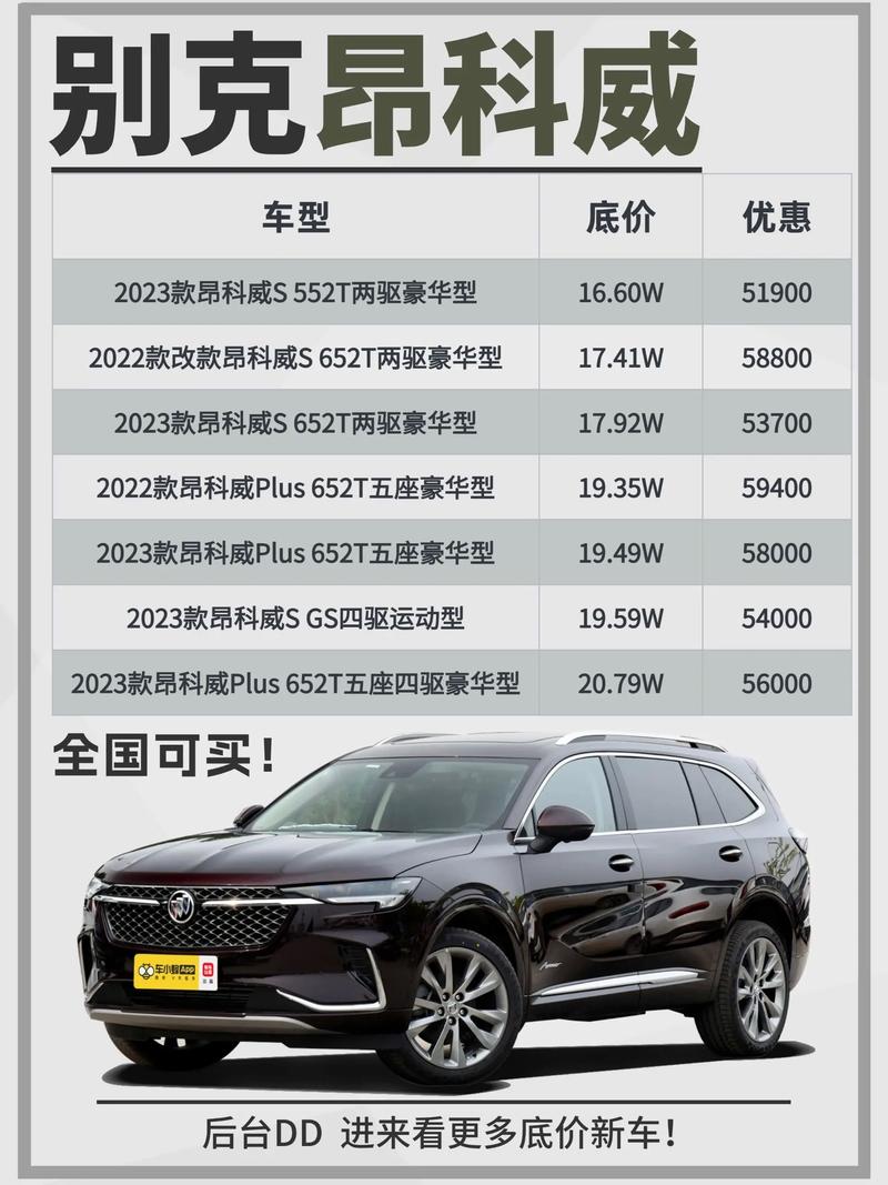 别克昂科威2020款价格图片 别克昂科威图片及价格